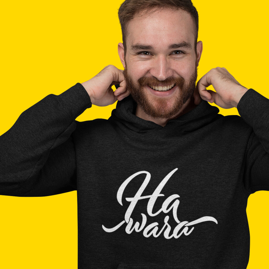 Hawara-Pullover im Wiener Goscherl-Shop Bild: PlaceIt, Wiener Goscherl