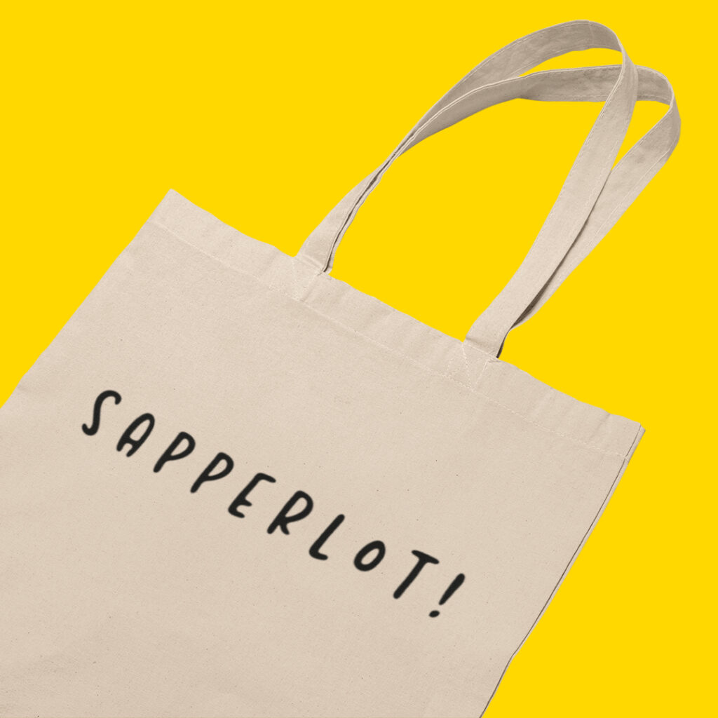Sapperlot-Sackerl im Wiener Goscherl-Shop / Bild: PlaceIt / Wiener Goscherl